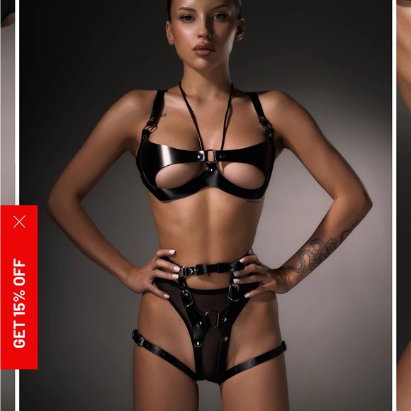 Dr. Harness authentic leather Lingerie Set - Picture 6 of 8